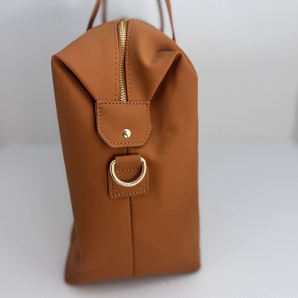 EUC Joyway Vegan Leather Travel Duffel w/ Pouch - Weekender Metro Style Carry On - Picture 11 of 13
